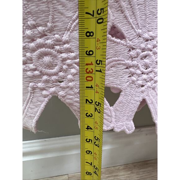 Sundance Sevilla Maxi Dress 8 Lilac Intricate Cut Out Lace Floral Wedding Preppy - Picture 6 of 7